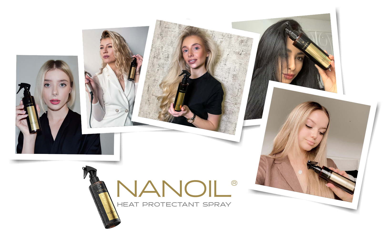 sprej na ochranu vlasů před teplem Nanoil