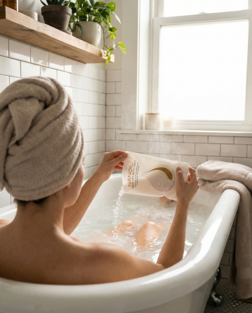 nanoil sůl z mrtvého moře do koupele