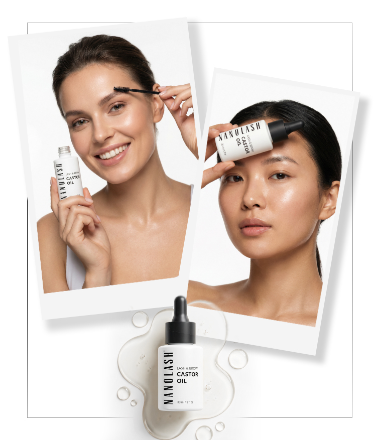 ricinový olej na obočí nanolash